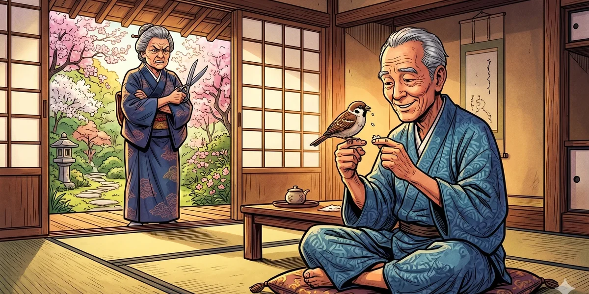 The Tongue-Cut Sparrow - Cover - Amar Chitra Katha Style