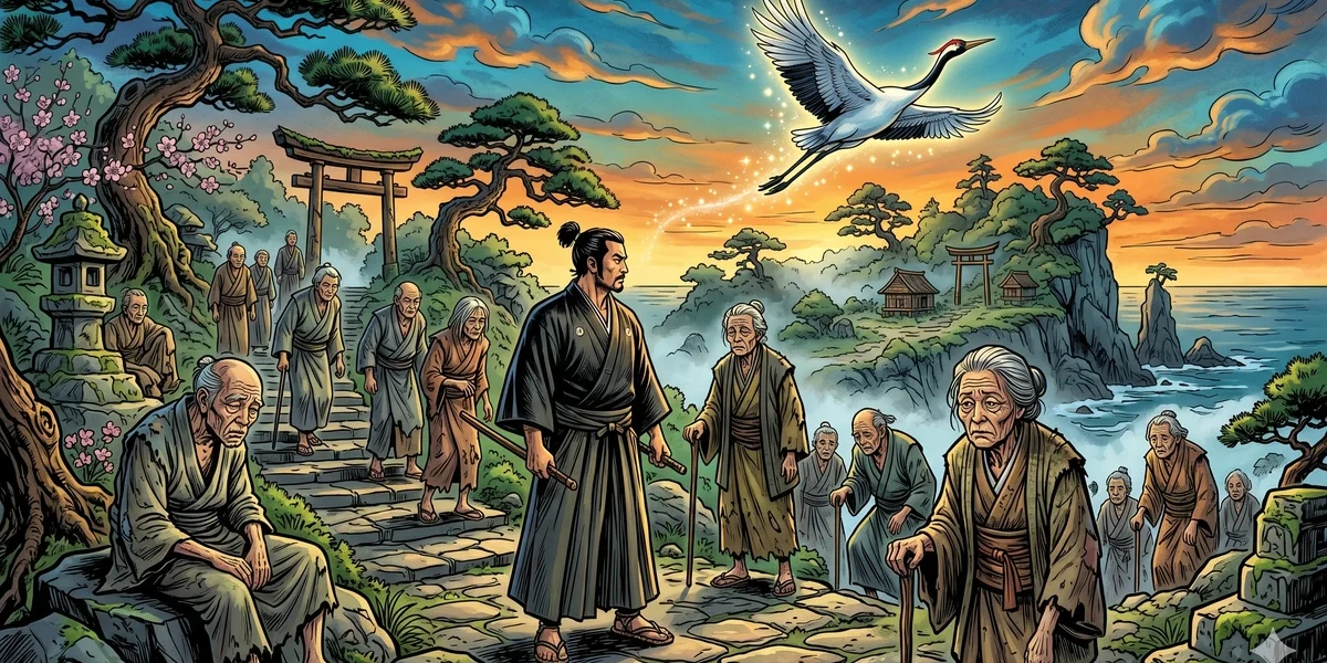 The Story Of The Man Who Did Not Wish To Die - Cover - Amar Chitra Katha Style