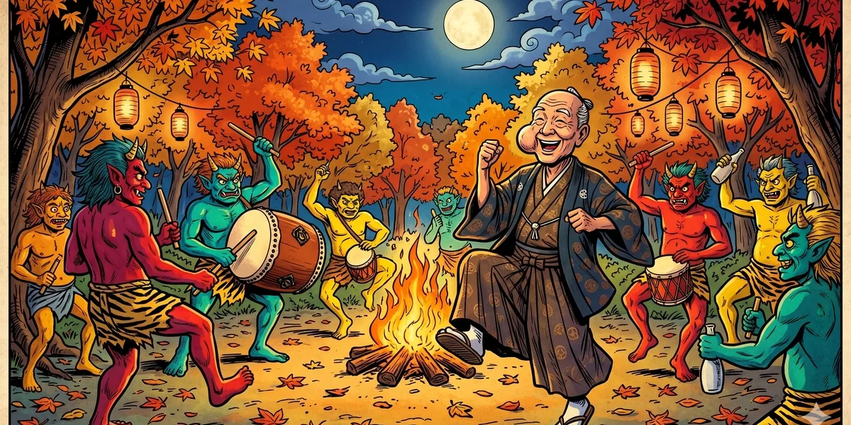 How An Old Man Lost His Wen - Cover - Amar Chitra Katha Style