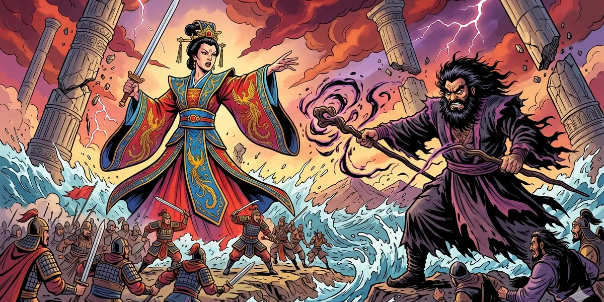 An Old Chinese Story - Cover - Amar Chitra Katha Style