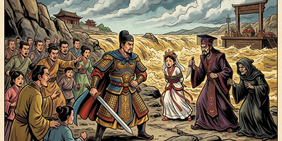 How The River-God's Wedding Was Broken Off - Cover - Amar Chitra Katha Style