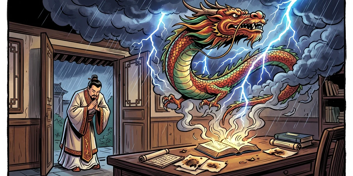 The Dragon After His Winter Sleep - Cover - Amar Chitra Katha Style