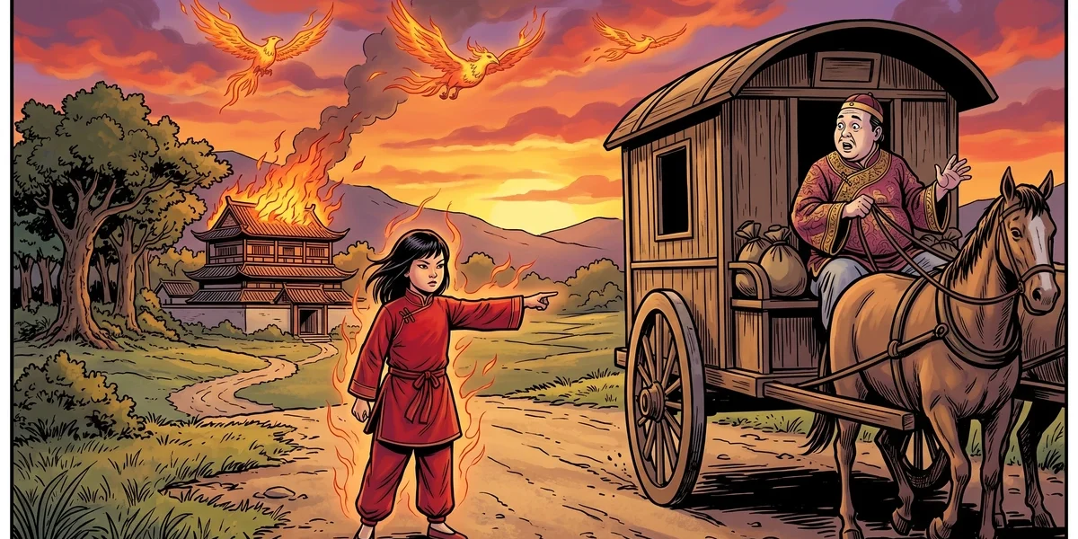 The Fire-God - Cover - Amar Chitra Katha Style