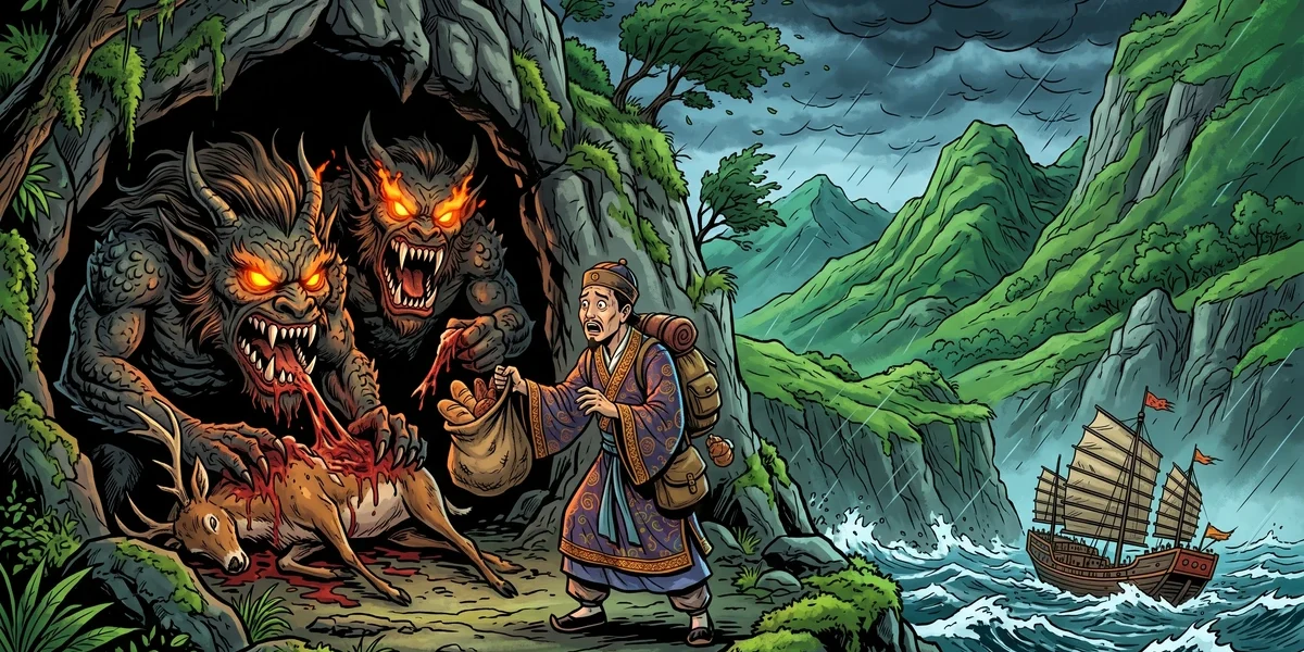 The Kingdom Of The Ogres - Cover - Amar Chitra Katha Style