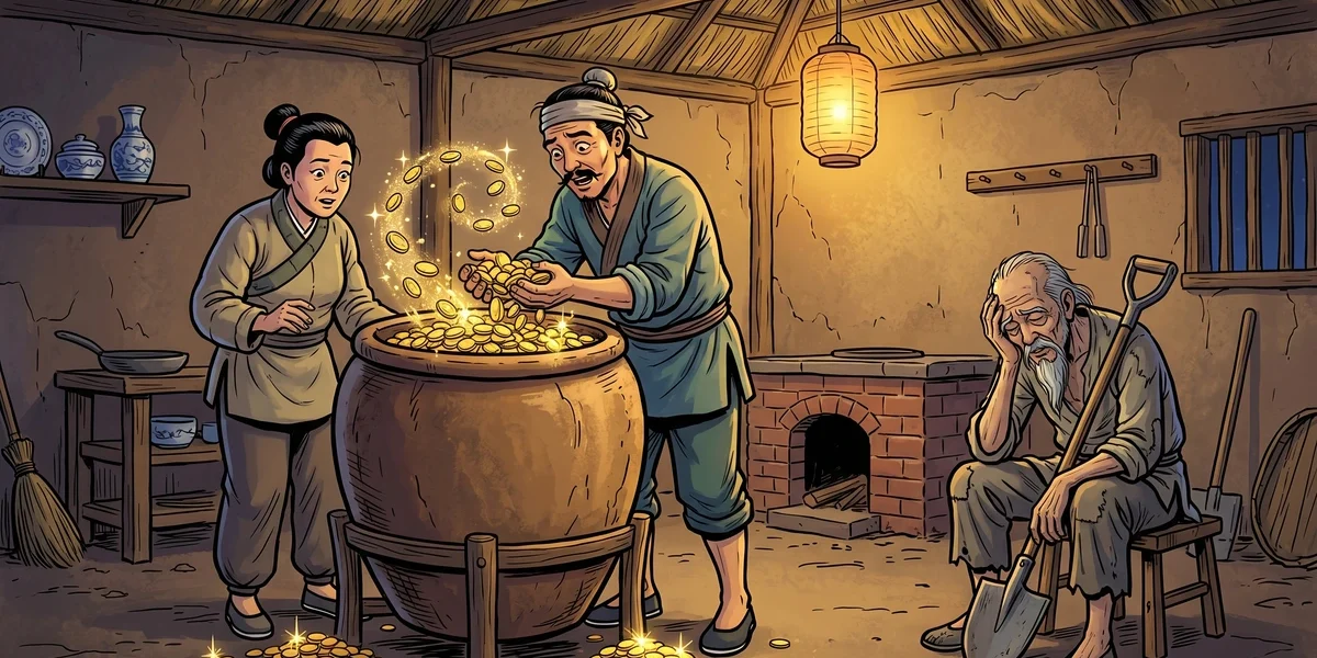 The Magic Cask - Cover - Amar Chitra Katha Style