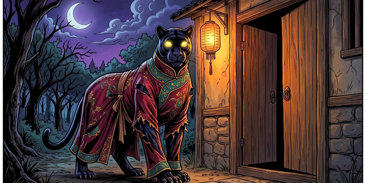 The Panther - Cover - Amar Chitra Katha Style