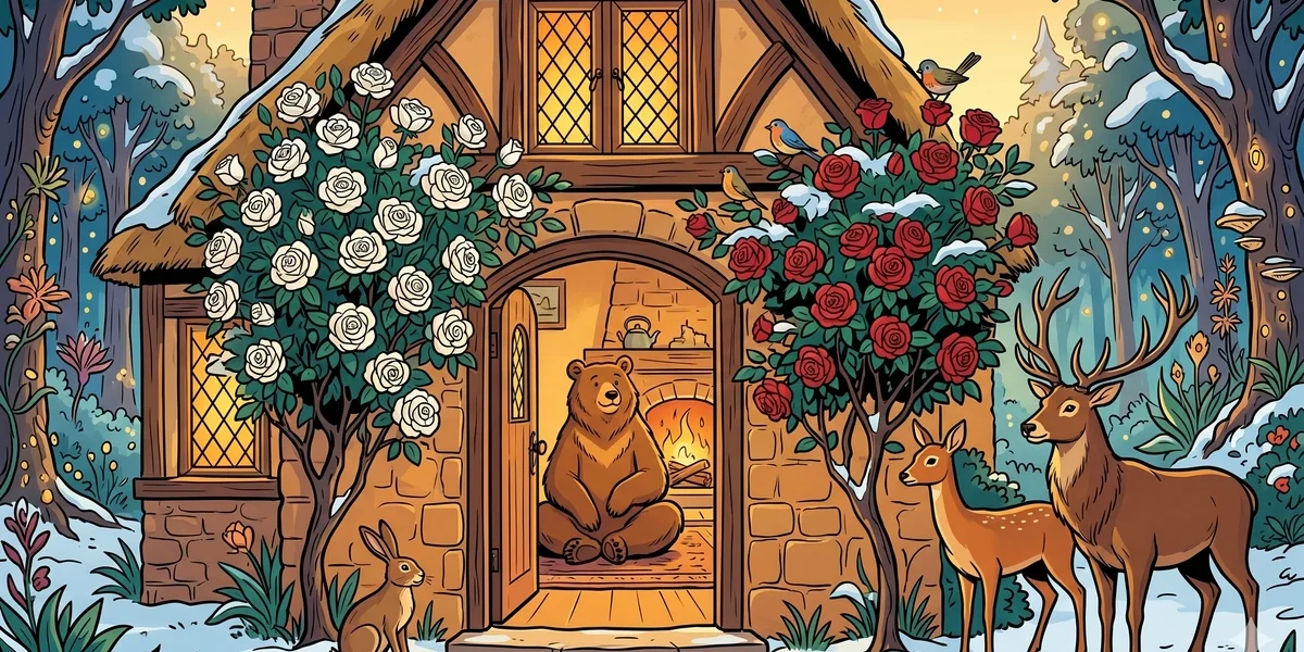 Snow-White And Rose-Red - Cover - Amar Chitra Katha Style