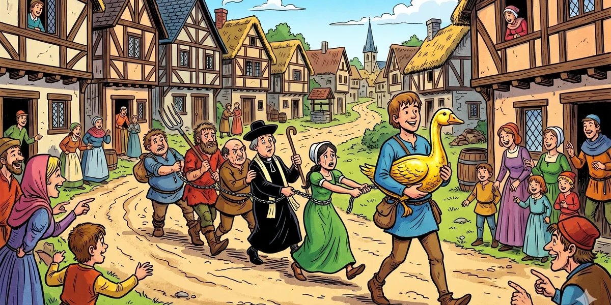 The Golden Goose - Cover - Amar Chitra Katha Style