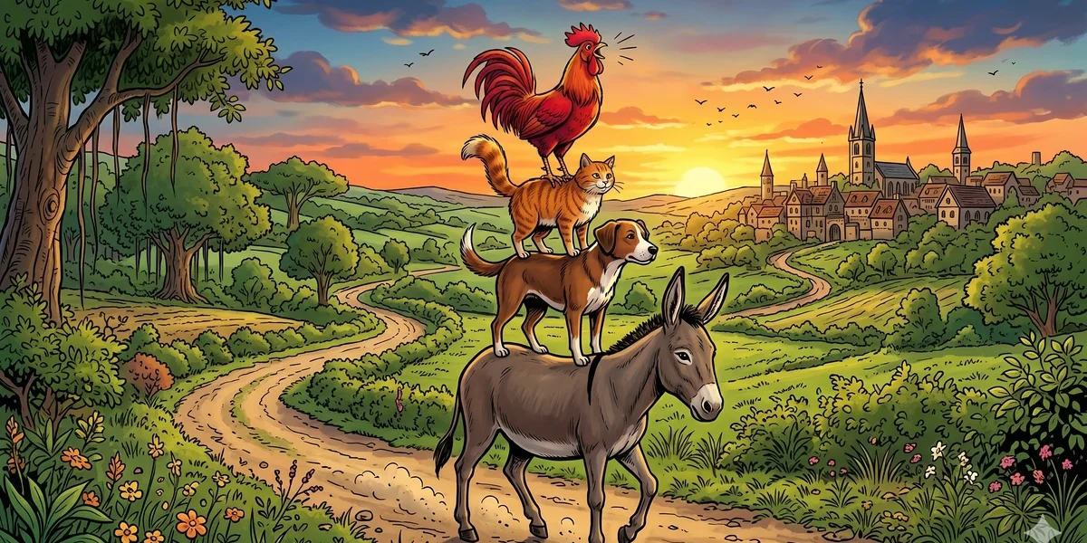 The Travelling Musicians - Cover - Amar Chitra Katha Style