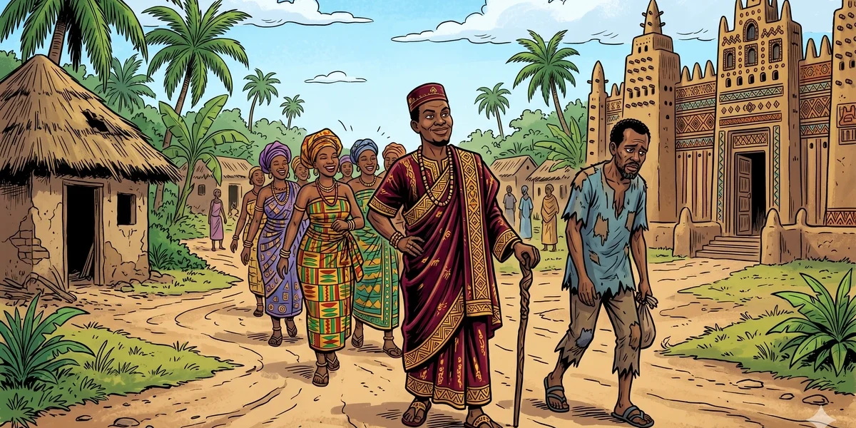 Anansi The Blind Fisherman - Cover - Amar Chitra Katha Style