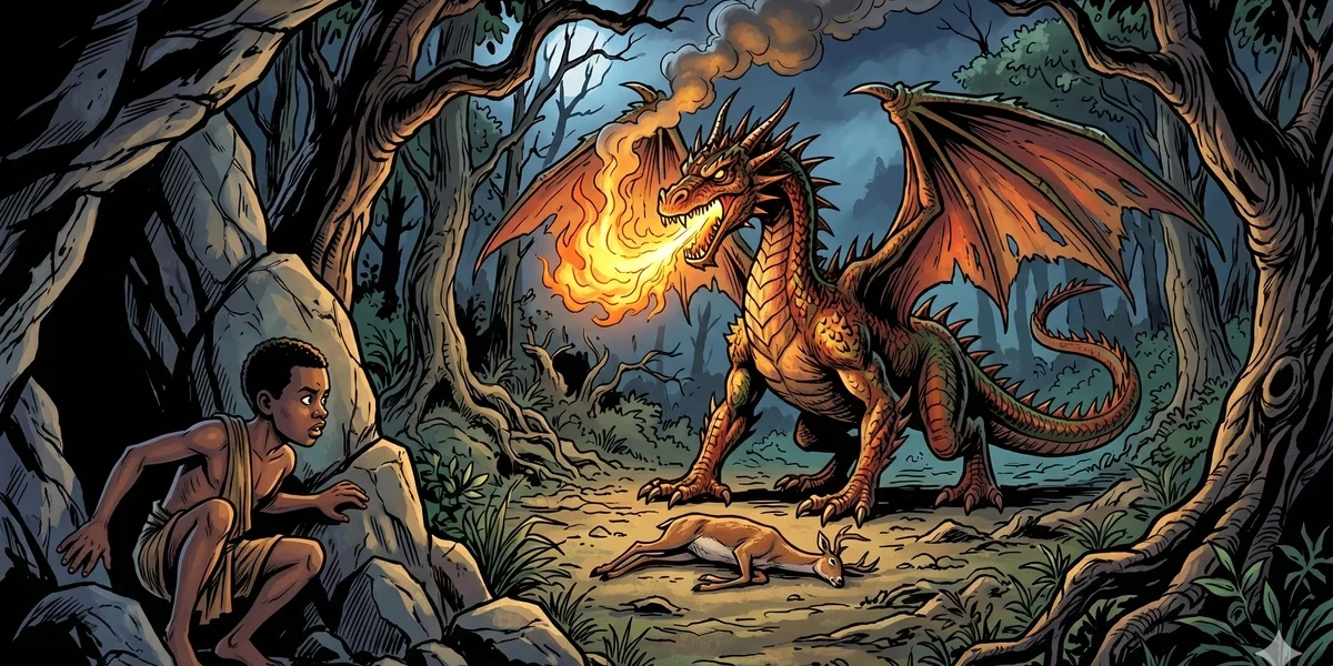 Why The Moon And The Stars Receive Their Light From The Sun - Cover - Amar Chitra Katha Style