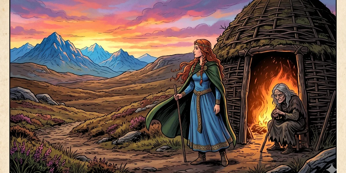 Princess Finola And The Dwarf - Cover - Amar Chitra Katha Style