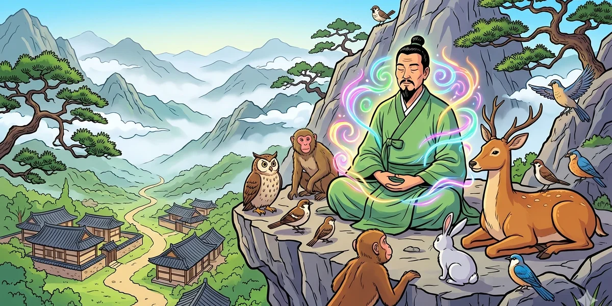 Cheung Puk-Chang, The Seer - Cover - Amar Chitra Katha Style
