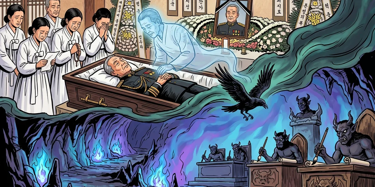 Hong's Experiences In Hades - Cover - Amar Chitra Katha Style