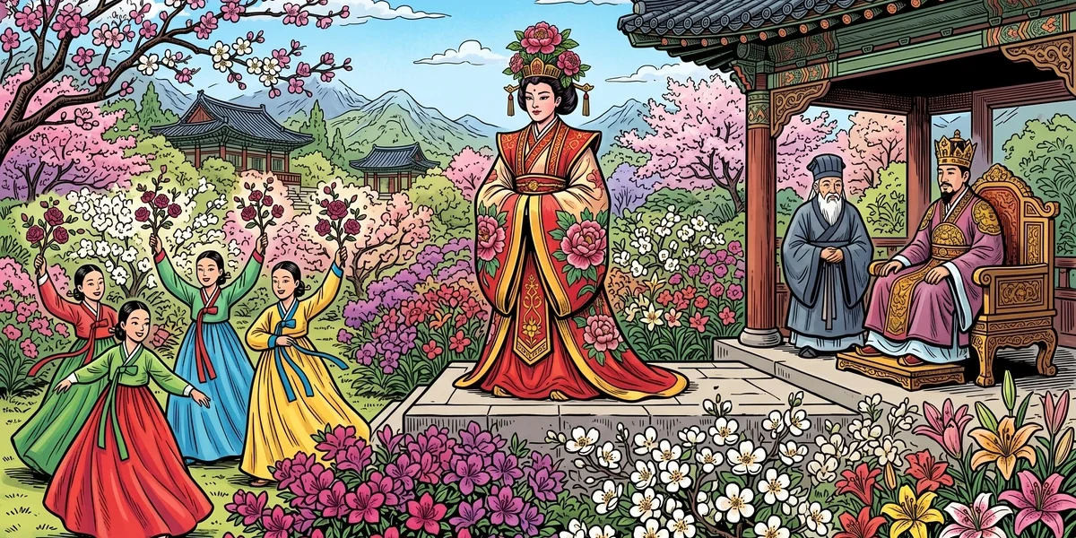 The King Of The Flowers - Cover - Amar Chitra Katha Style