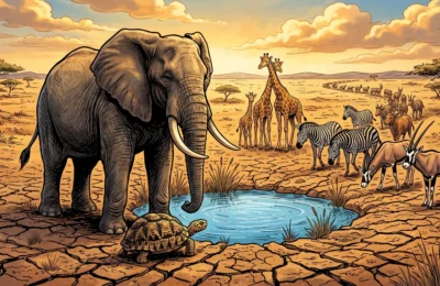 Elephant And Tortoise