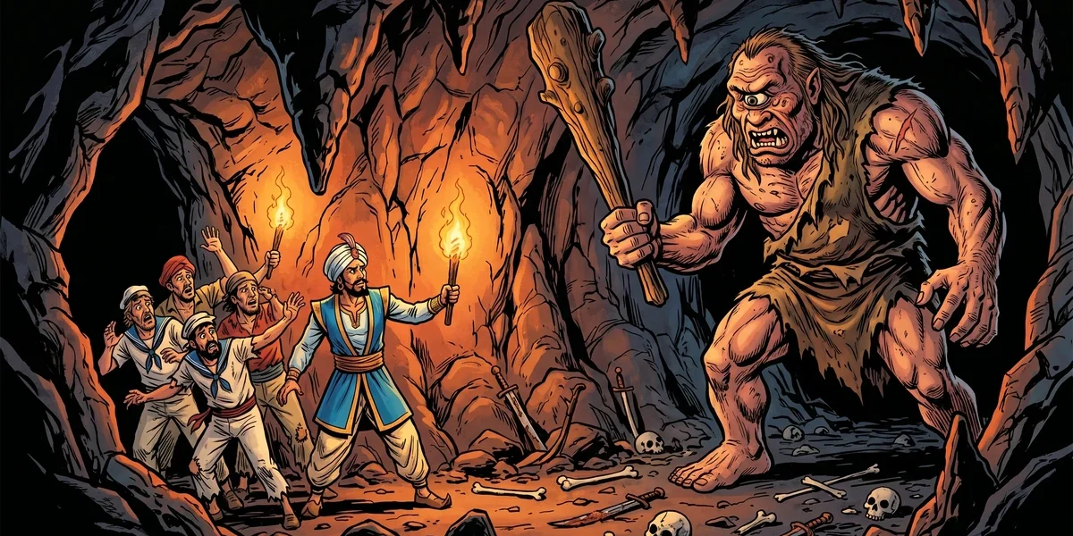 Sinbad the Sailor: The Third Voyage - Cover - Amar Chitra Katha Style