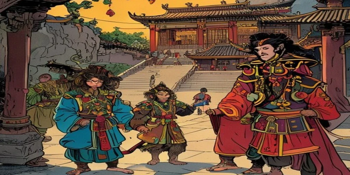 The Monkey King’s Journey to the West: Pride and Redemption - Cover - Amar Chitra Katha Style