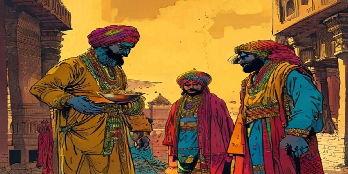 Nasreddin Hodja and the Smell of Soup - Cover - Amar Chitra Katha Style