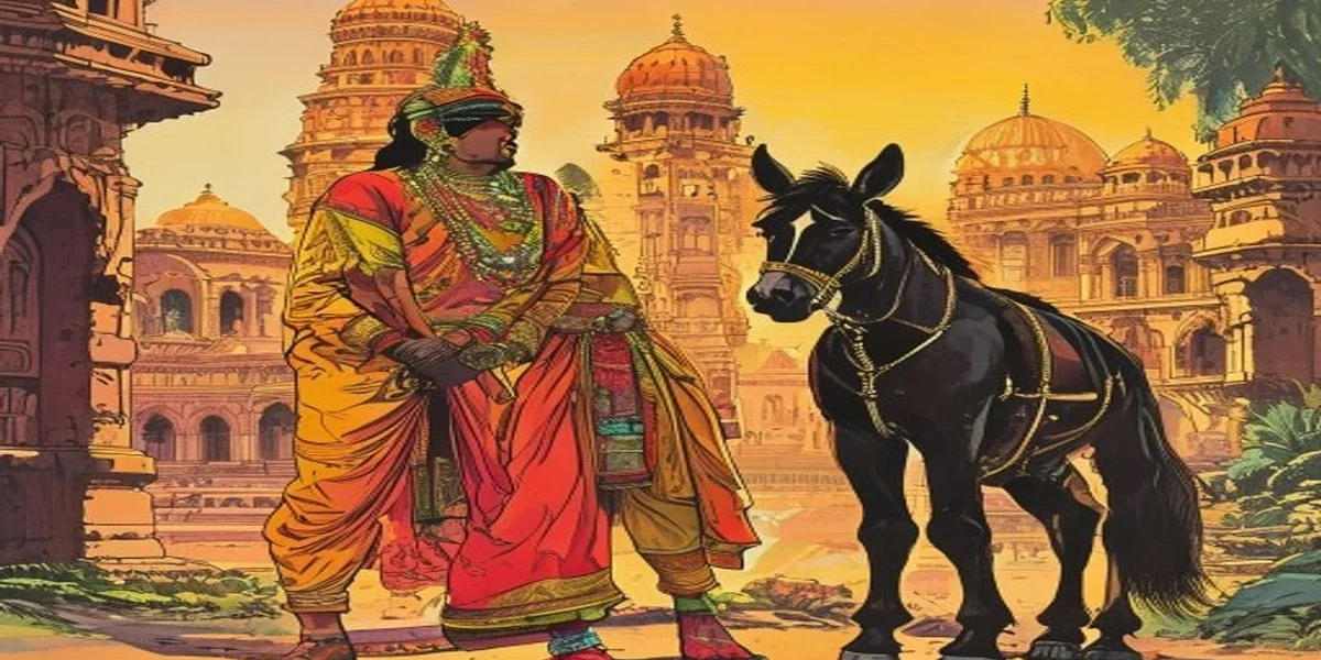 Joha and the Donkey - Cover - Amar Chitra Katha Style