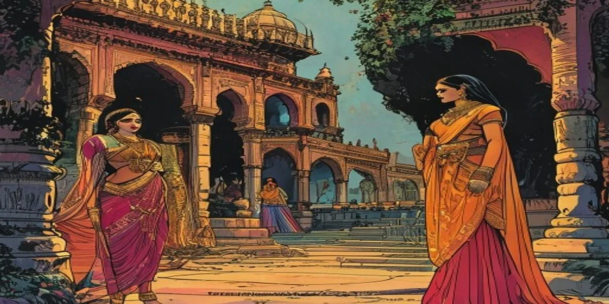 The Golden Swan: Greed Destroys What Love Creates - Cover - Amar Chitra Katha Style