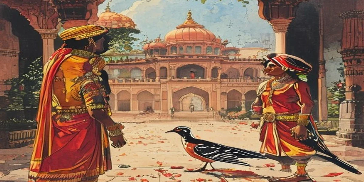 The Brave Little Quail: Small Courage Defeats Great Pride - Cover - Amar Chitra Katha Style