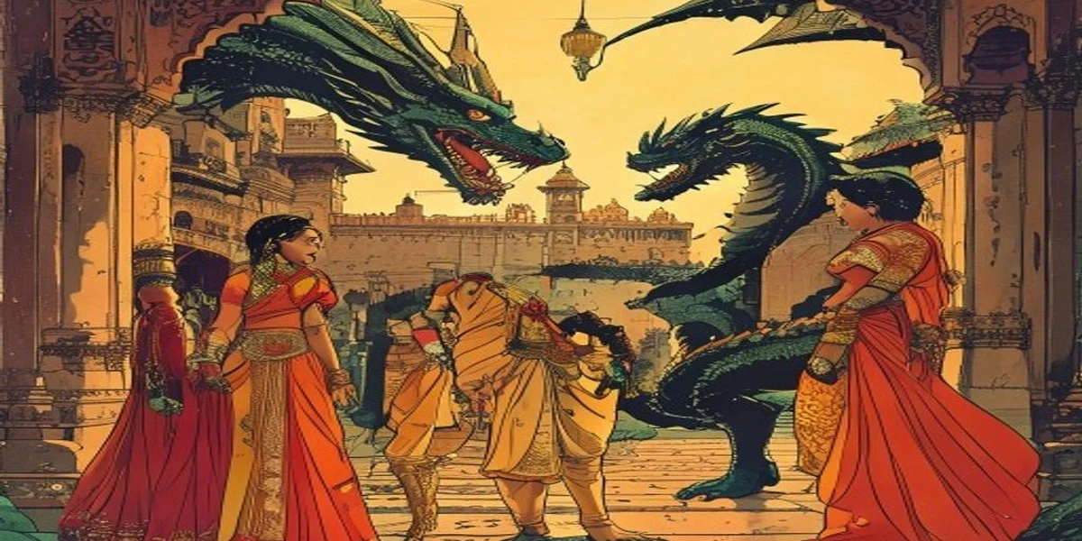 Sigurd and the Dragon Fafnir - Cover - Amar Chitra Katha Style