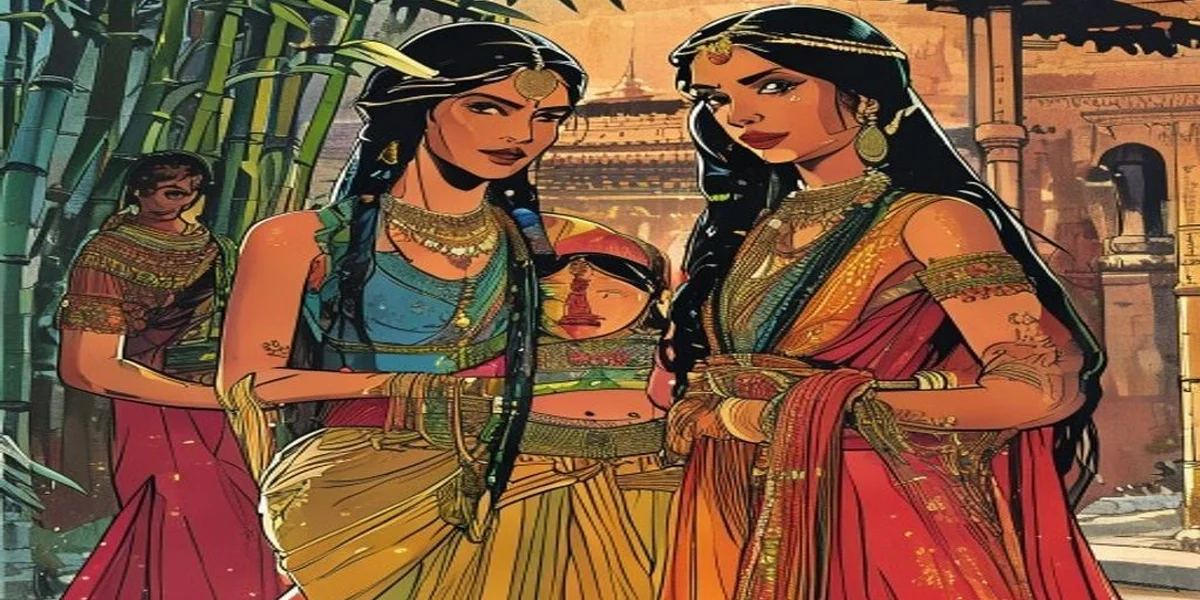 Princess Hase: The Bamboo Princess of Yamato - Cover - Amar Chitra Katha Style