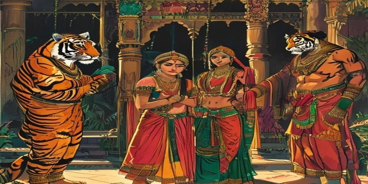 The Grateful Tiger - Cover - Amar Chitra Katha Style