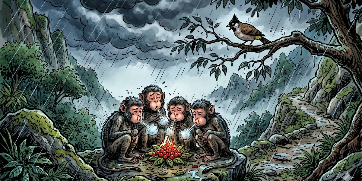 The Story of the Elephant and the Sparrow - Cover