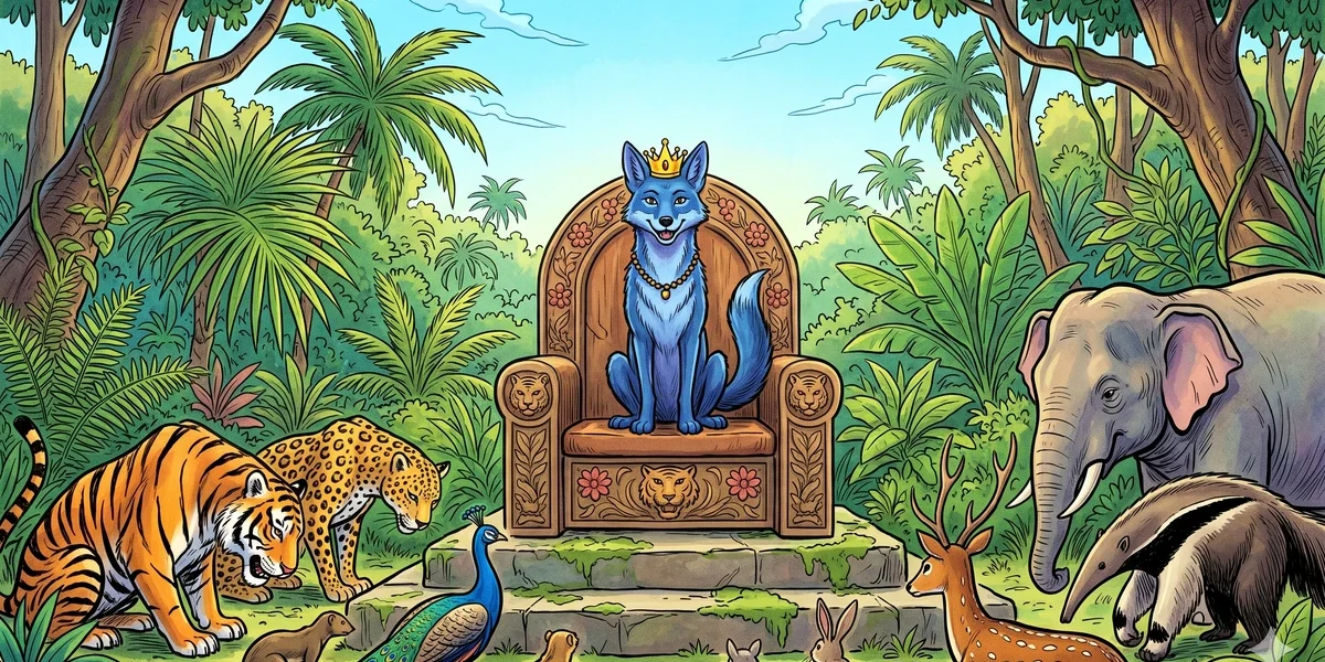The Story of the Jackal Who Fell Into a Vat of Indigo Dye - Cover