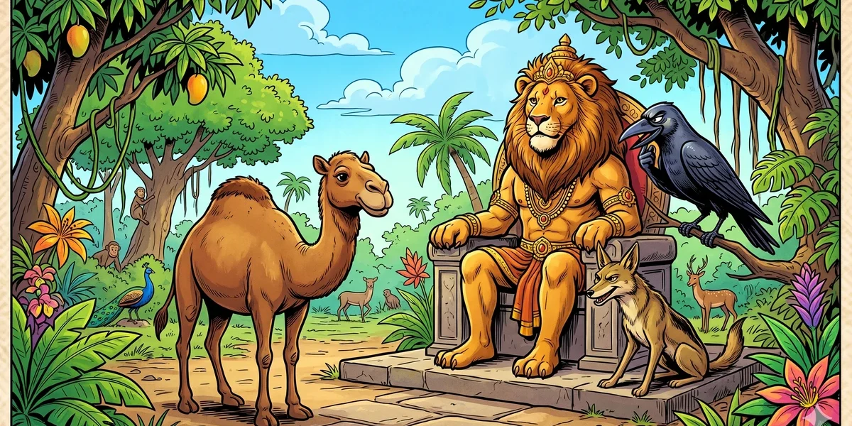 The Story of the Lion the Camel the Jackal and the Crow - Cover