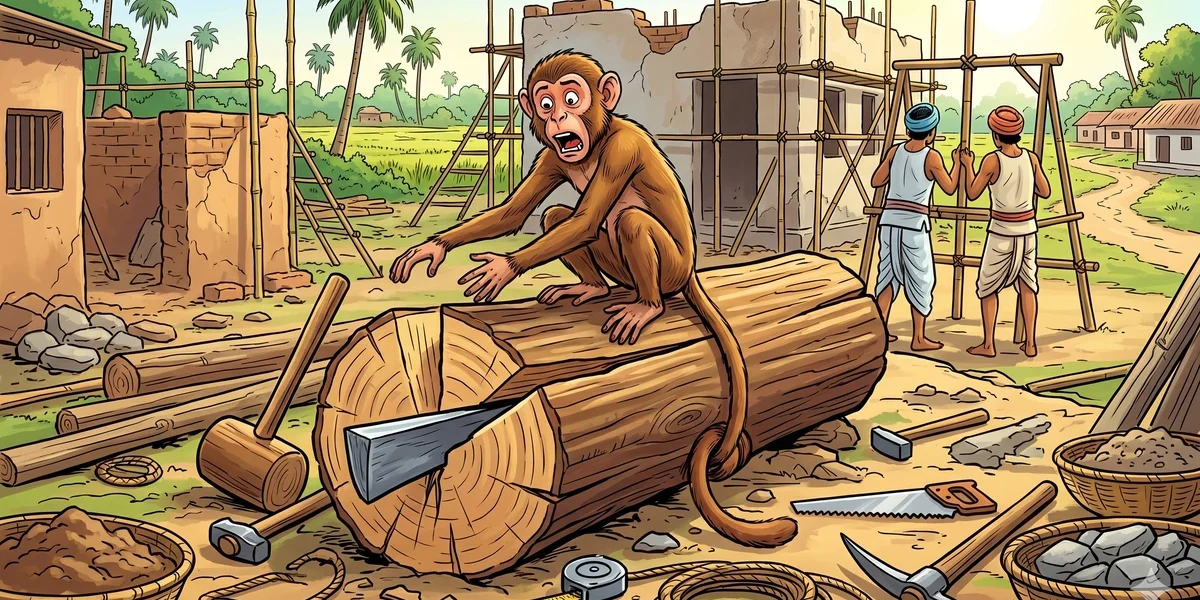 The Story of the Monkey and the Log - Cover