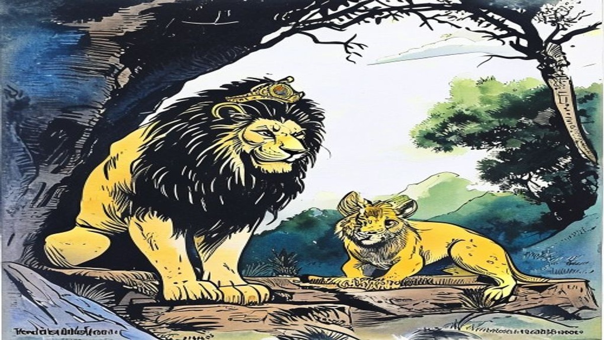 The jackal stands apart in the aftermath, its expression conveying the specific sadness of the advisor who warned correctly and was not heeded