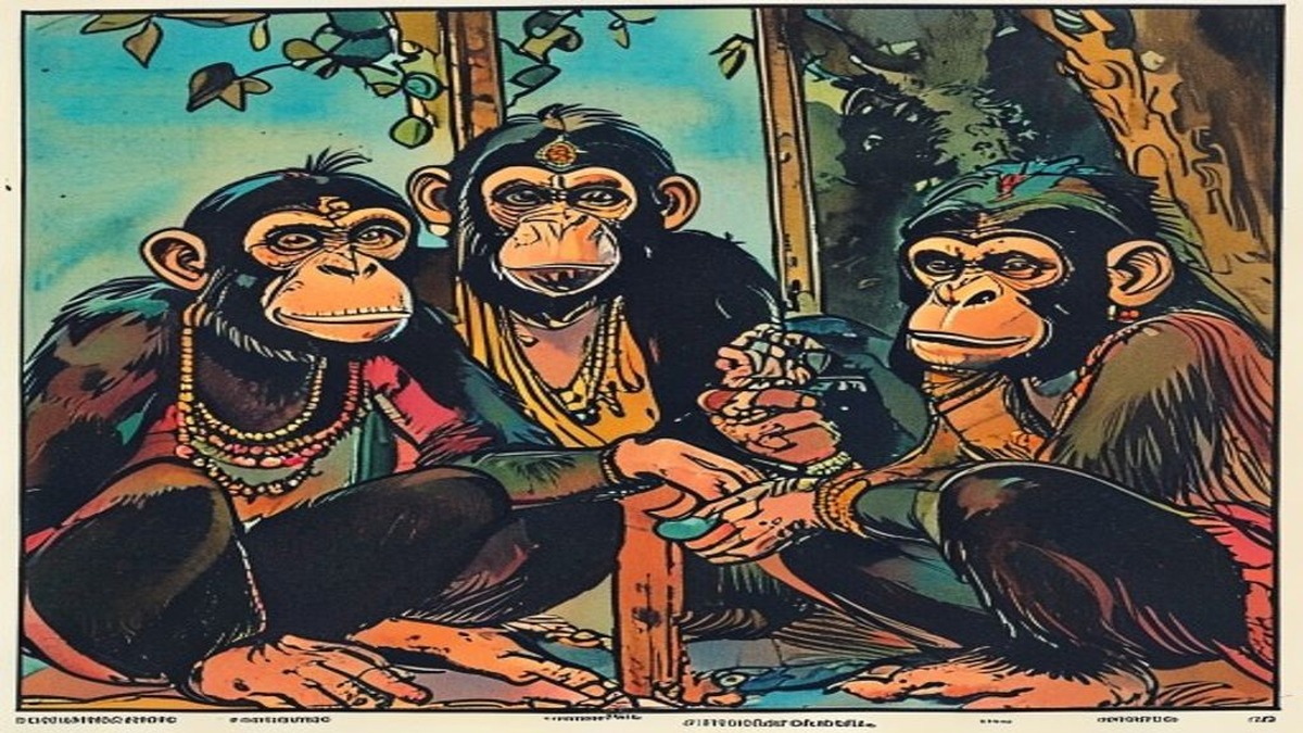 A wise advisor examines a complex political arrangement carefully before touching any element, the lesson of the monkey and wedge visibly informing the caution