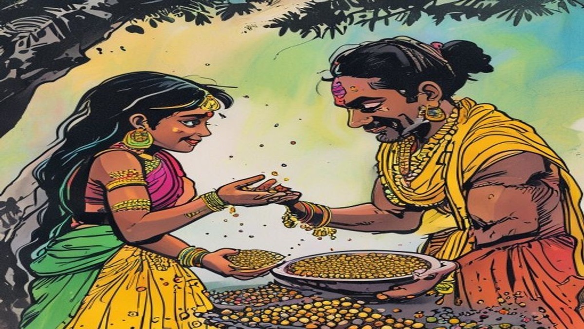 The guest and Shandili share the simple meal of sesame seeds in a scene of genuine warmth, the modest setting redeemed by the authenticity of the welcome
