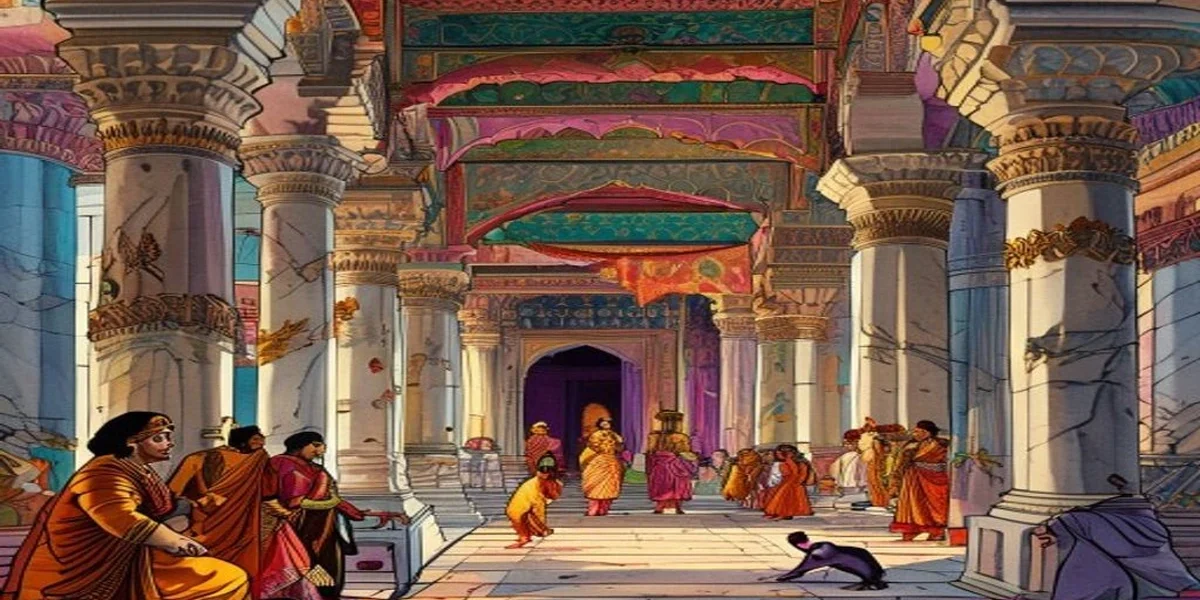 The Story of the Female Mouse - Cover illustration - Amar Chitra Katha style
