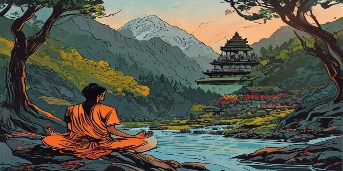 Tale of The Golden Droppings - Cover illustration - Amar Chitra Katha style