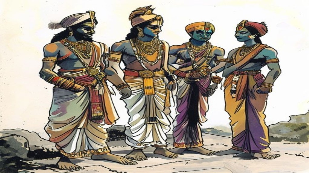 The brahmin on the empty road, having understood the mechanism of his deception, his posture conveying the specific knowledge of someone who now knows the question he should have asked: not 'is this person who they appear to be?' but 'what do they gain from what they are telling me?'