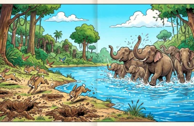 The Elephants and the Hares