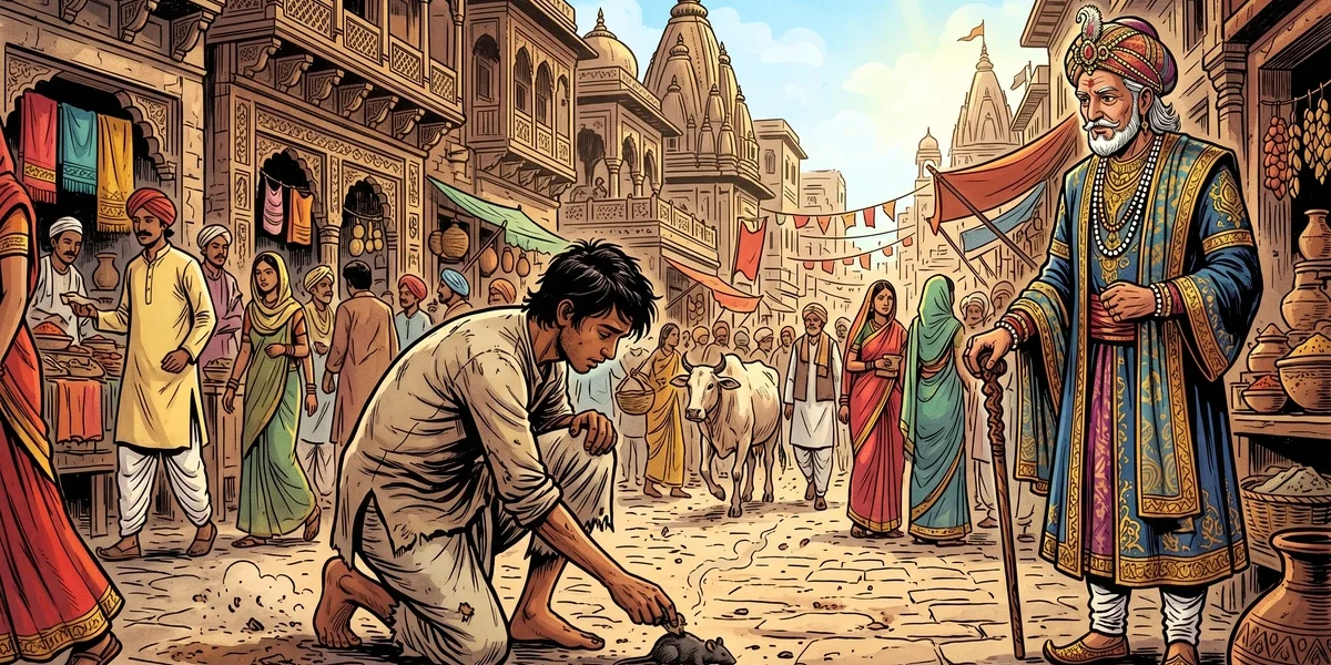 Cullaka-Setthi-Jataka: The Mouse Merchant - Cover - Amar Chitra Katha Style