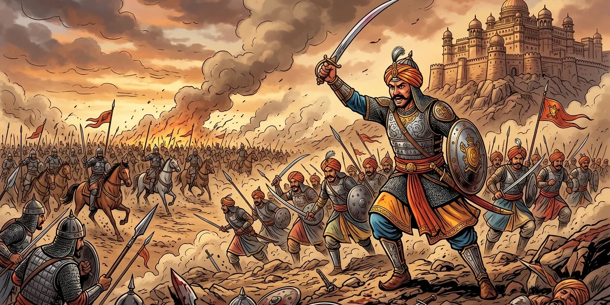 The Story of the Faithful Rajpoot - Cover - Amar Chitra Katha Style