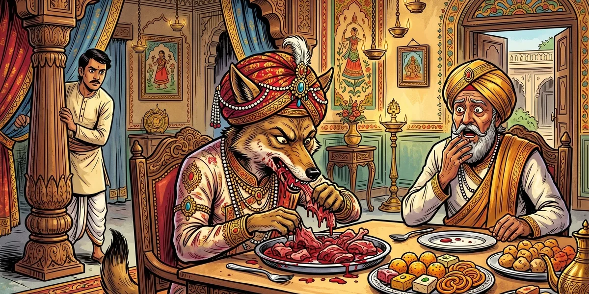 The Match-Making Jackal - Cover - Amar Chitra Katha Style