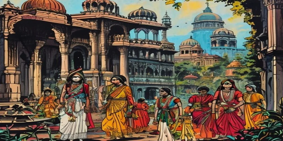 The Field of Bones - Cover - Amar Chitra Katha Style