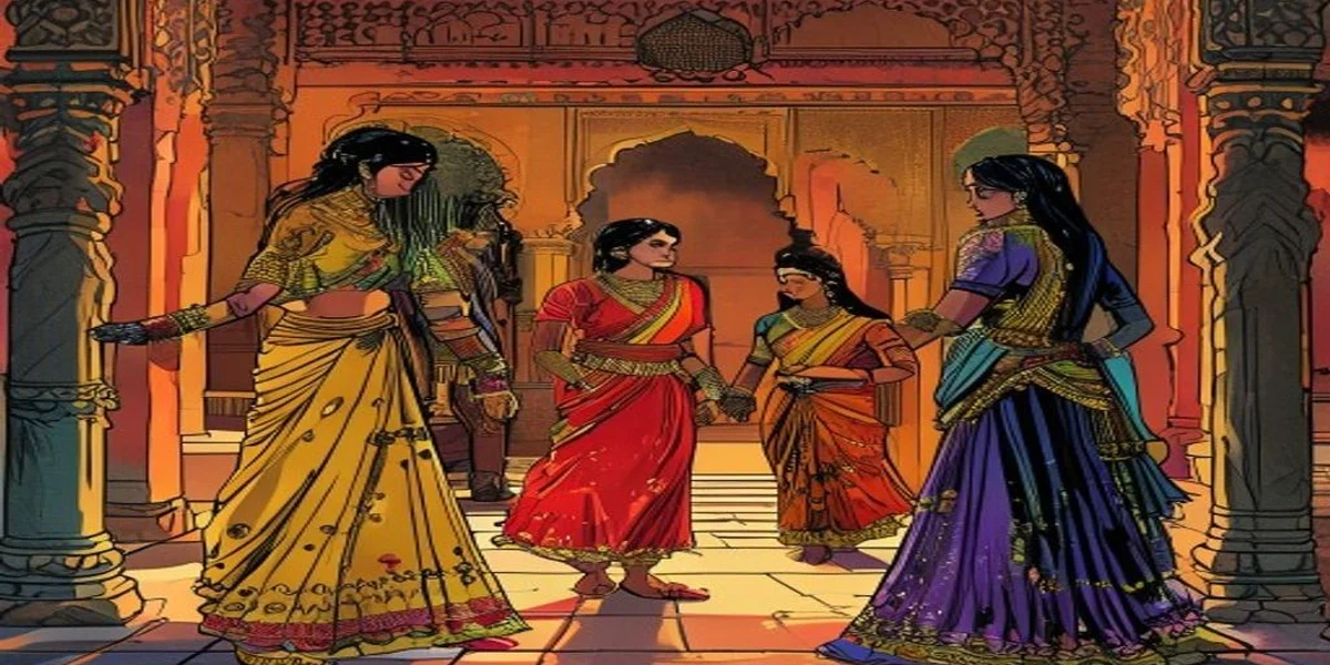 The Bald Wife - Cover - Amar Chitra Katha Style