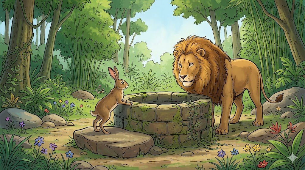 The Foolish Lion and The Clever Rabbit — Panchatantra