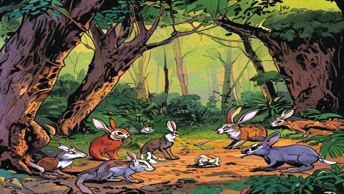 Moral Story for Kids From Aesop's fables |The Hare and the Tortoise Retold for Modern Readers - Scene 1