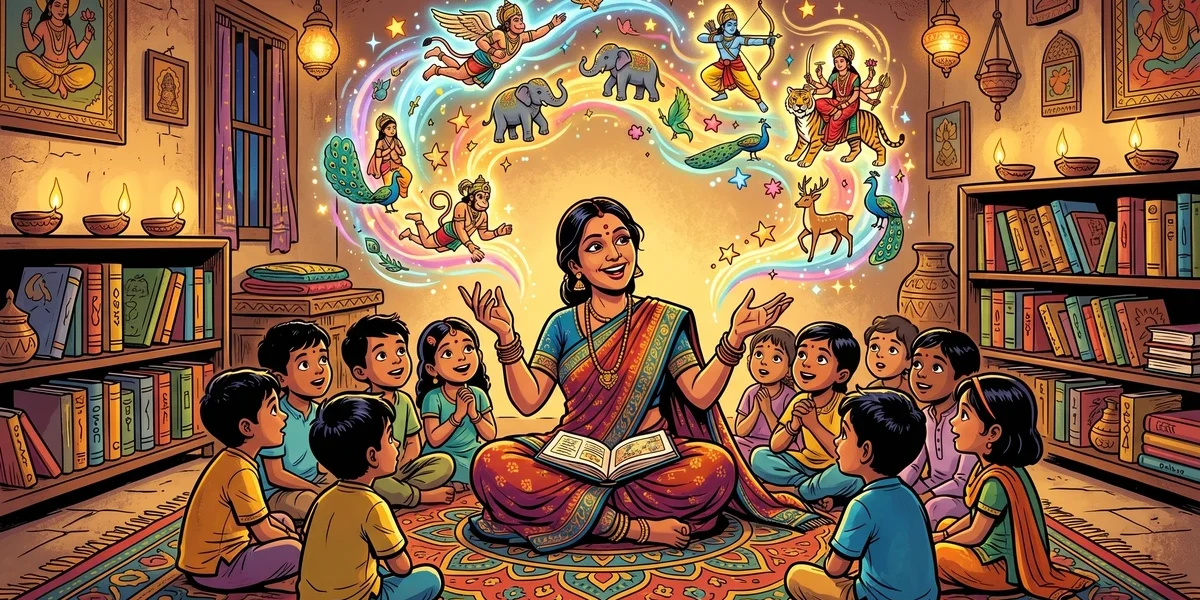 Finding A Connect Through Stories – Meet Lavanya Prasad Of Talescope - Cover - Amar Chitra Katha Style