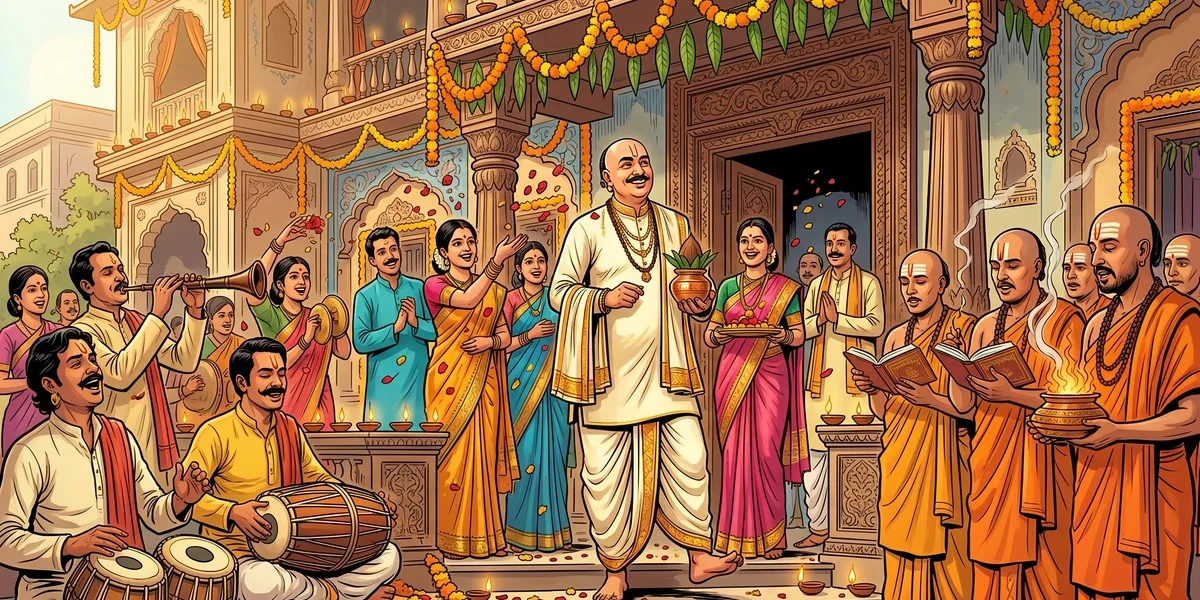 Good Luck To The Lucky One Or Shall I Fall Down - Cover - Amar Chitra Katha Style