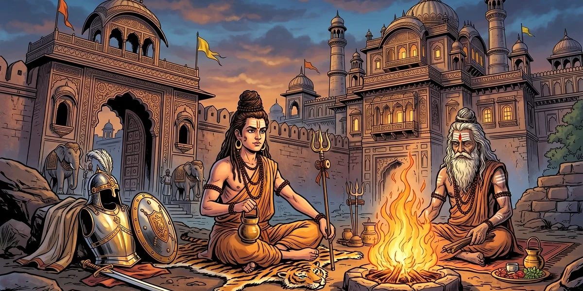 How Raja Rasalu Became A Jogi - Cover - Amar Chitra Katha Style